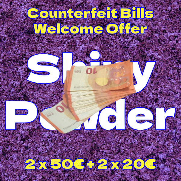 2 x 50€ + 2 x 20€ counterfeit bills welcome offer