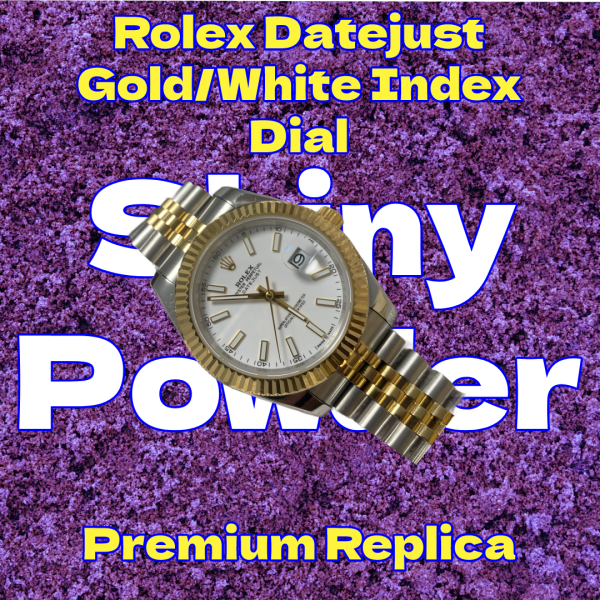 Rolex Datejust Gold/White Index Dial – Premium Replica