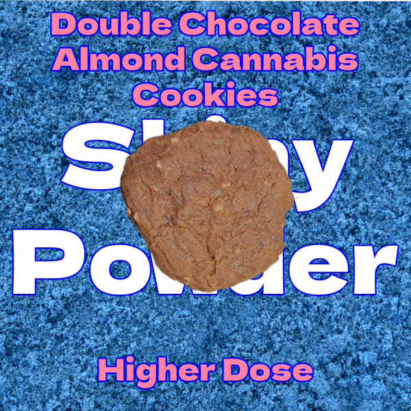 Double Chocolate Almond Canna Cookies (Higher Dose)